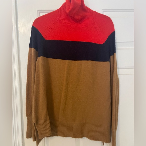 J. Crew Colorblock turtleneck sweater in Supersoft yarn - Picture 2 of 4